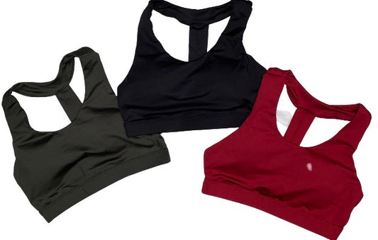 Auburn Solid Low Cut Sports Bra